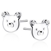 Cercei argint ursulet cu pietre Teddy Bear DiAmanti Z2207ER_W-DIA Cercei argint ursulet cu pietre Teddy Bear DiAmanti Z2207ER_W-DIA